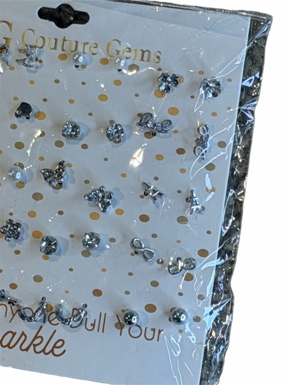 Couture Gems Silver Accent Earring Set 20 Pair - Picture 6 of 8